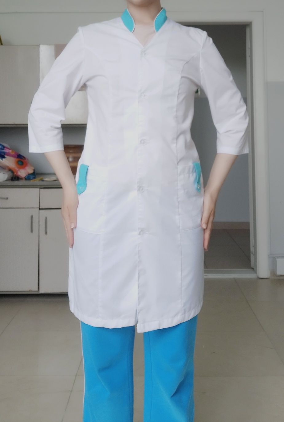 Халат лабораторный, медицинский