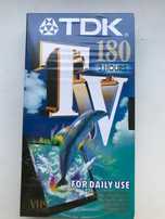 Видеокассета TDK 180 запечатанная без записи
