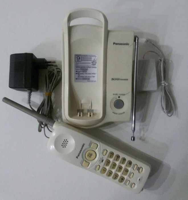 Panasonic радиотелефон эпохи 90-х, радио трубка