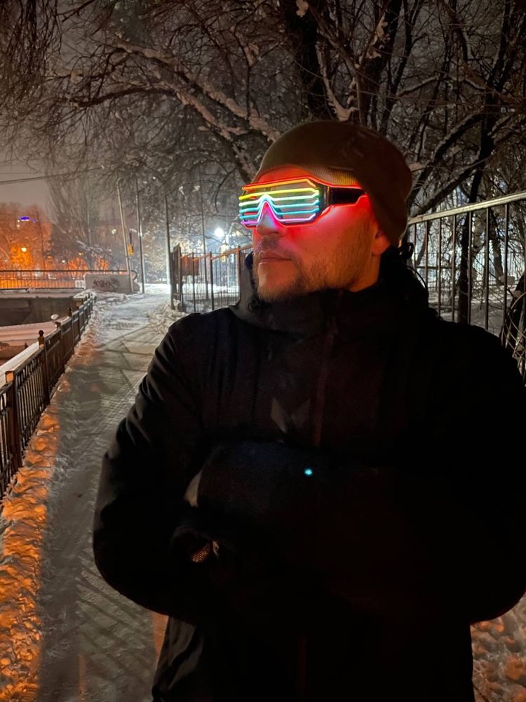 Неоновые очки праздник тик ток