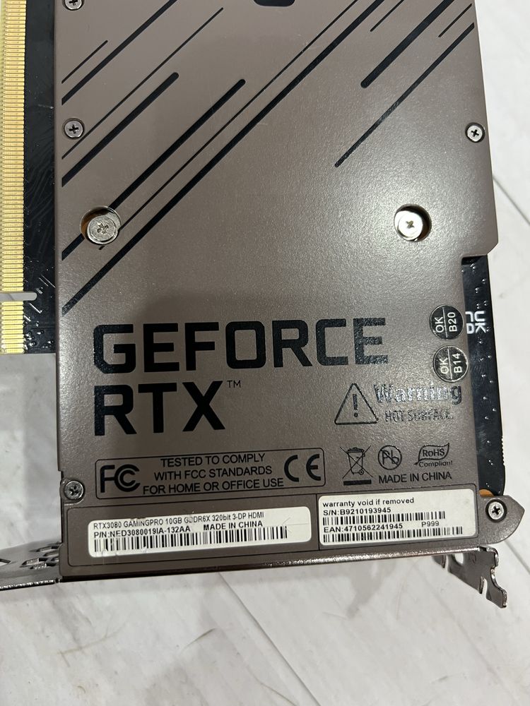 Видеокарта RTX 3080 10Gb