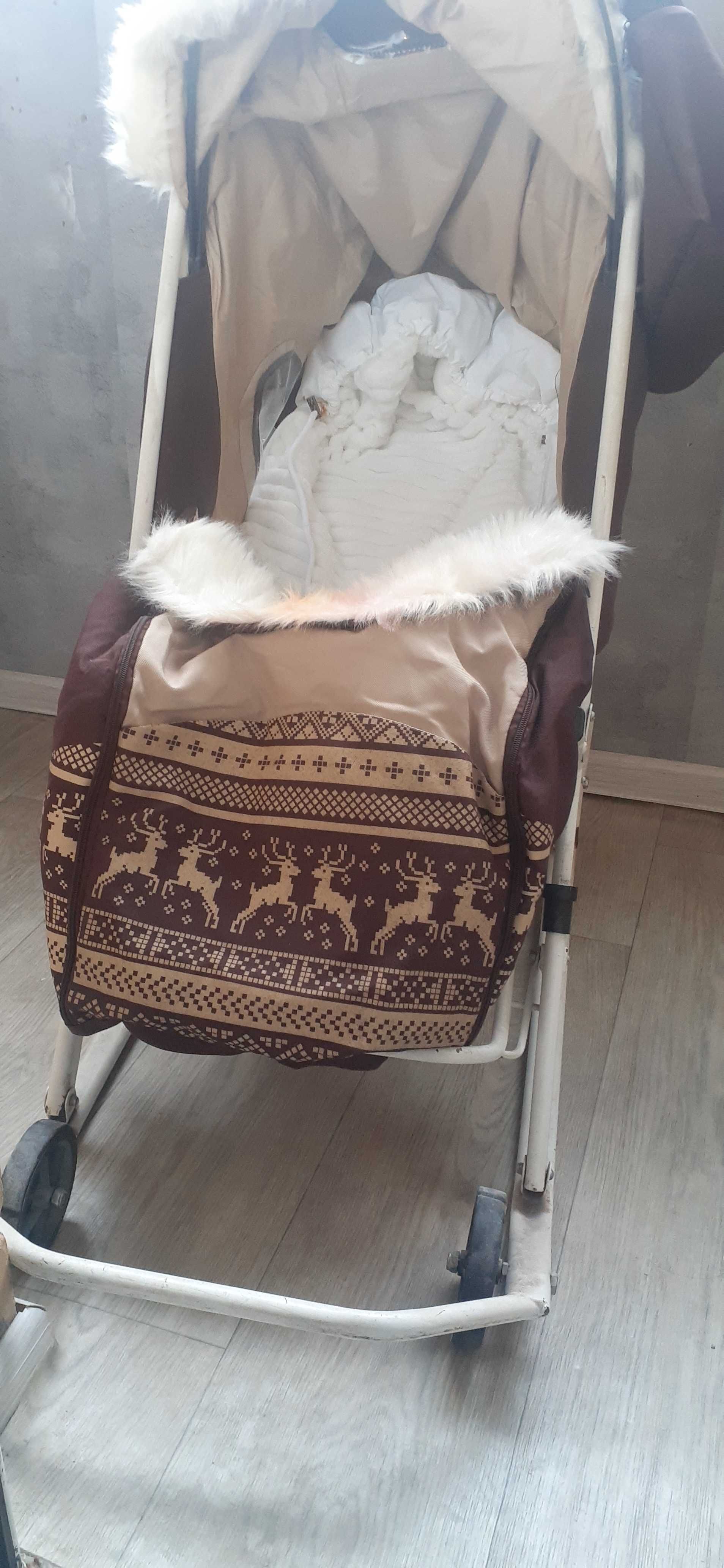 Зимния коляска сани