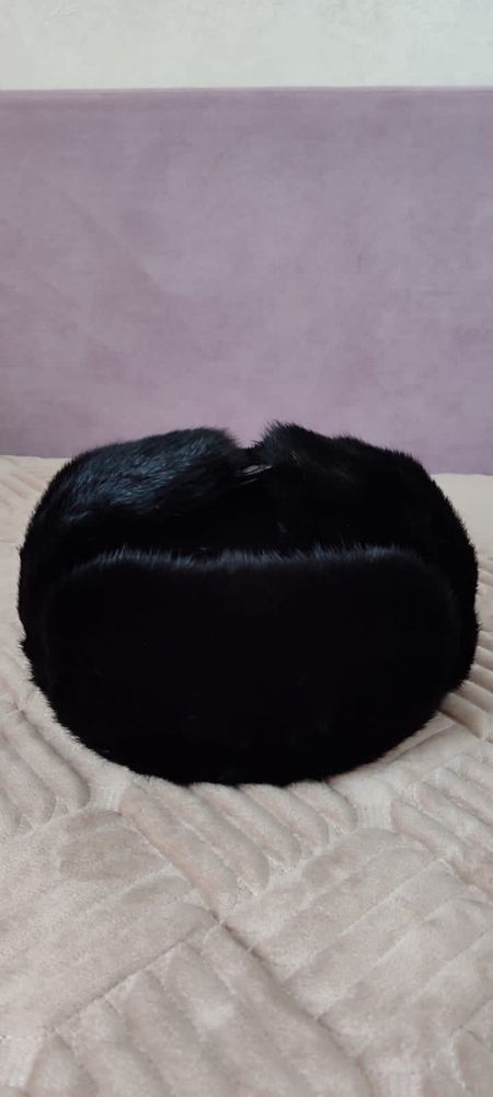 Норковая мужская шапка