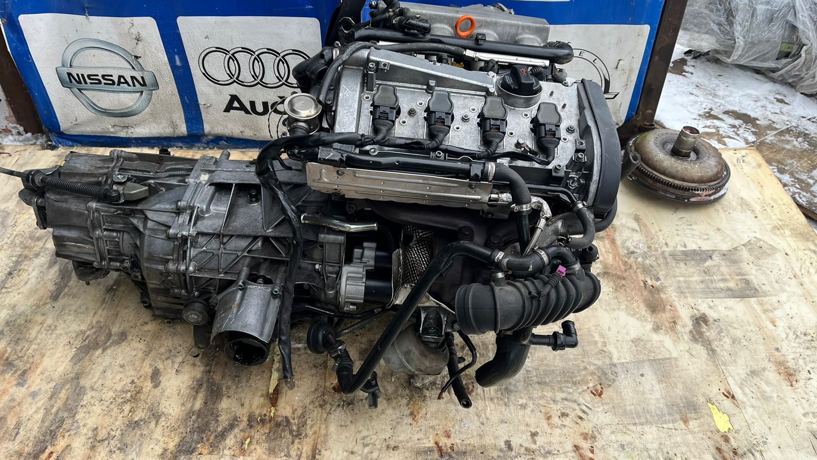 Контрактный двигатель AMB,BFB Audi A4, объёмом 1.8 Turbo!