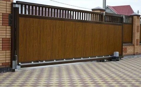 Ворота откатные и раздвижные в Астана Консольные Ворота