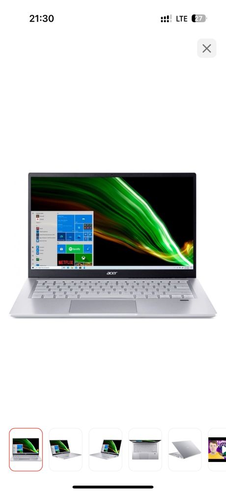 Ультрабук Acer Swift 3 / Ryzen 7-5700U