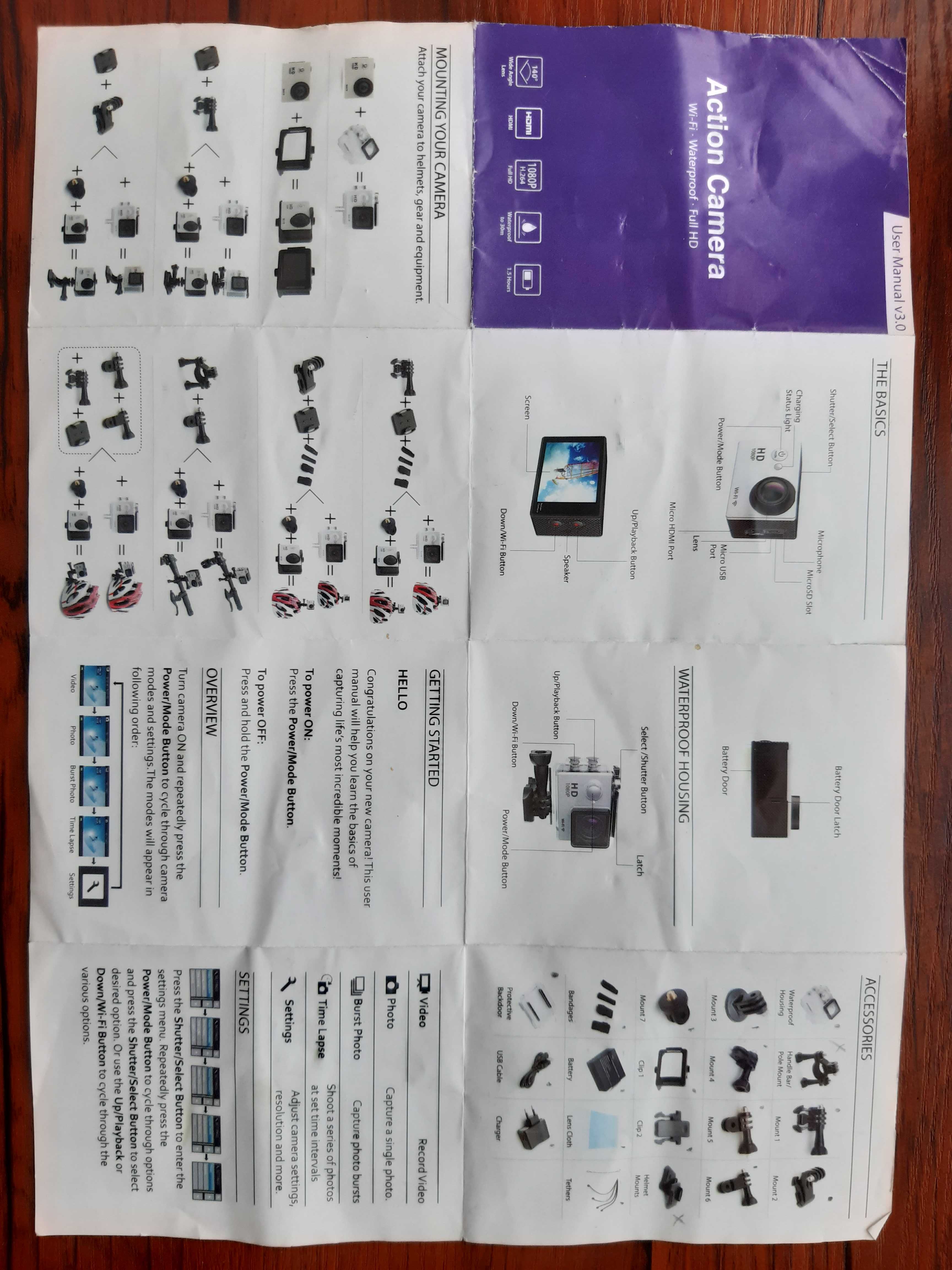 Камера Action camera SJCAM sj4000  FULL HD wifi 1080P