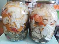 Капуста маринованная с болгарским перцем ,хрустящаяи морковью  2 литра