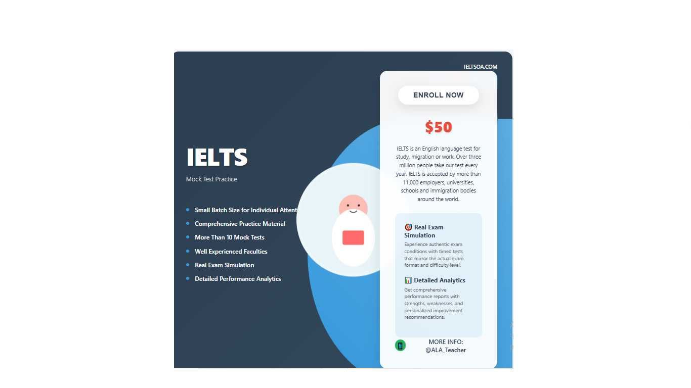 Mock-test IELTS. Ваш способ узнать ваши сильные и слабые стороны