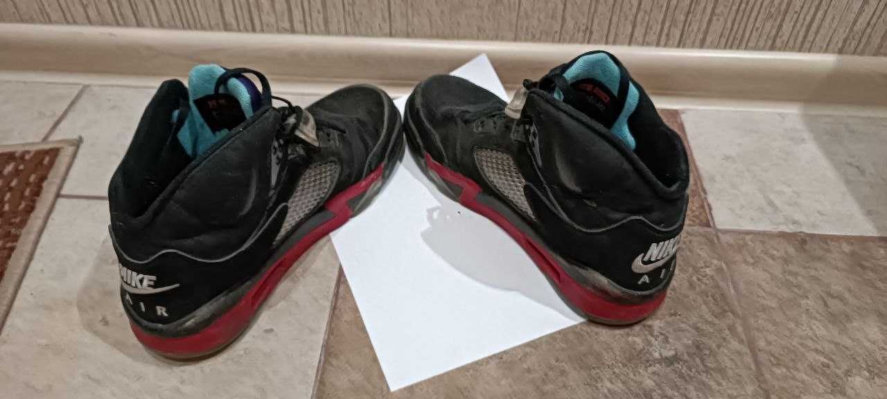 Nike air Jordan 5 retro черно-красные