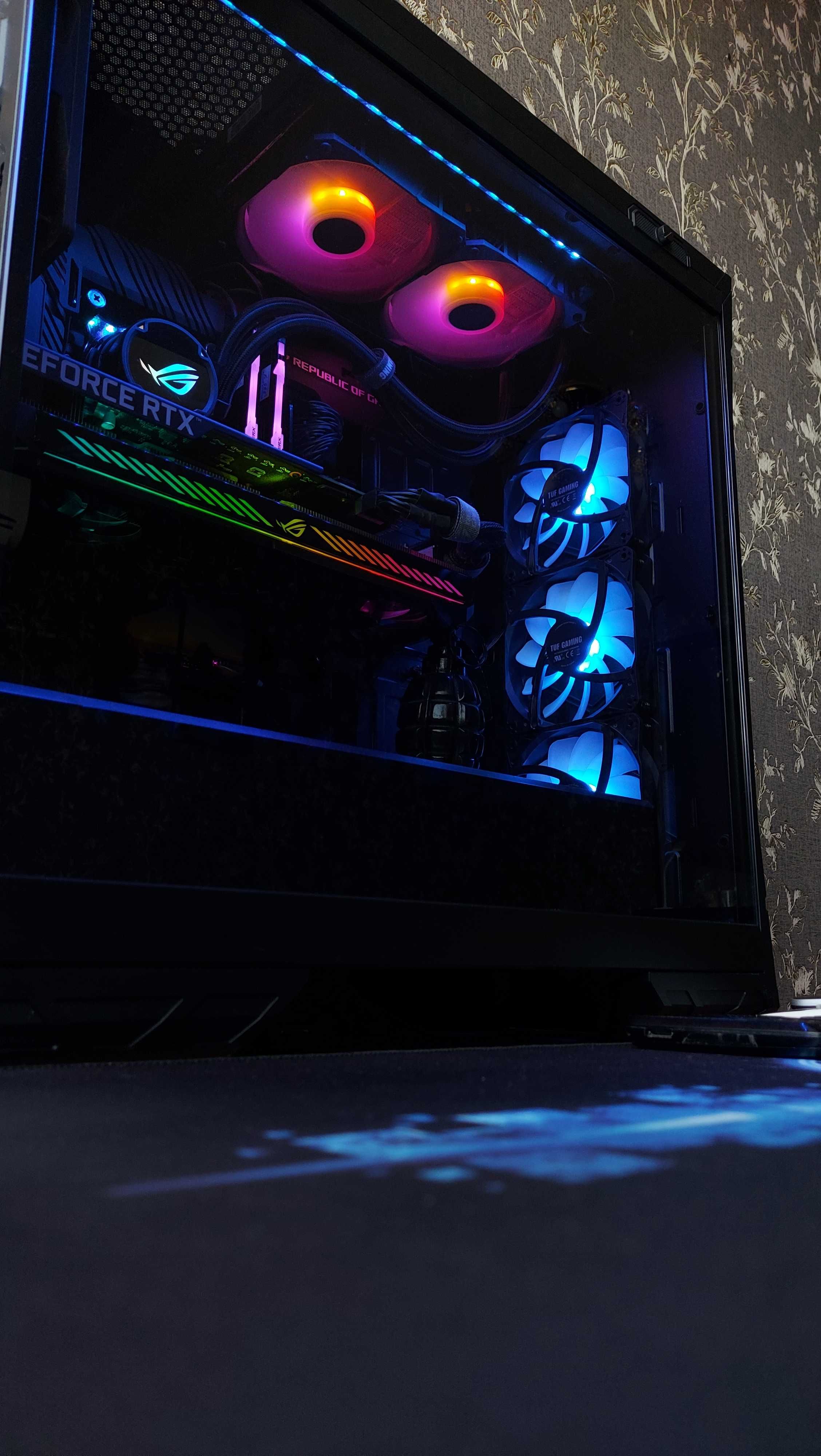 LED RGB ленты 30-50см для компьютеров , можно с контроллером