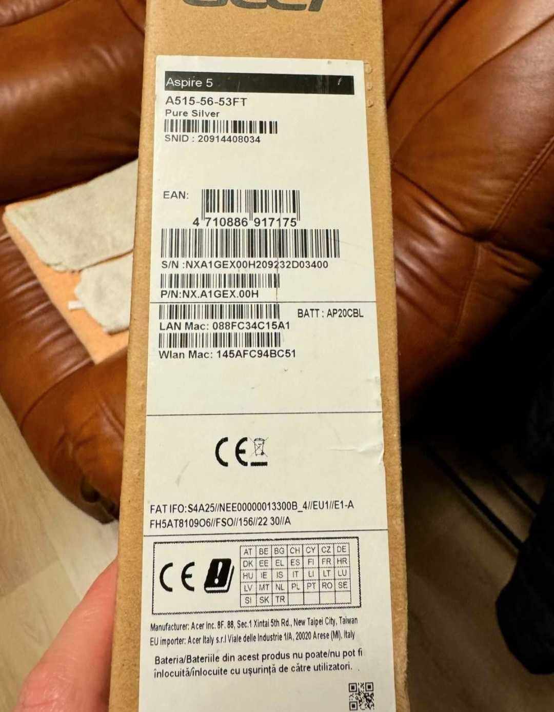 Ноутбук Acer aspire 5 12 месяцев гарантии