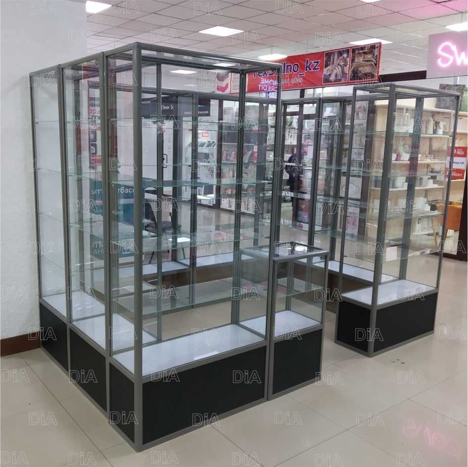 Витрина торговая из профиля и стекла, Акция,прилавки,для магазина shvi