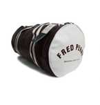 Спортивная кожаная сумка Fred Perry Barrel Bag Burgundy-White