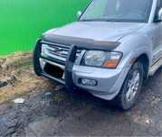 Защита бампера Таран Mitsubishi pajero 3
