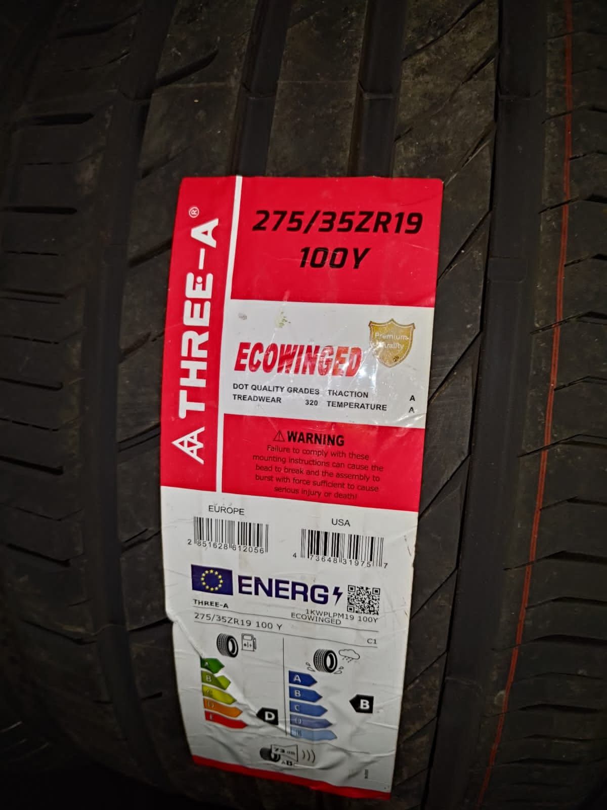 Three-A 275/35ZR19 EcoWInged 100Y