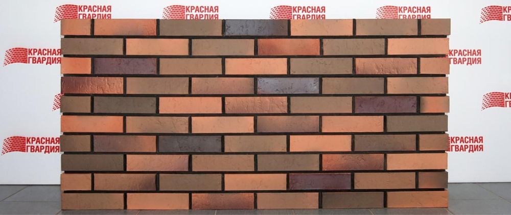 Облицовочный кирпич бавария персик тас