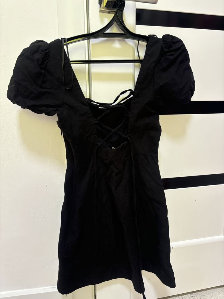 платье zara черное xs