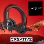 НОВЫЕ наушники шумоподавлением Creative Chat Гарнитура Качество из США