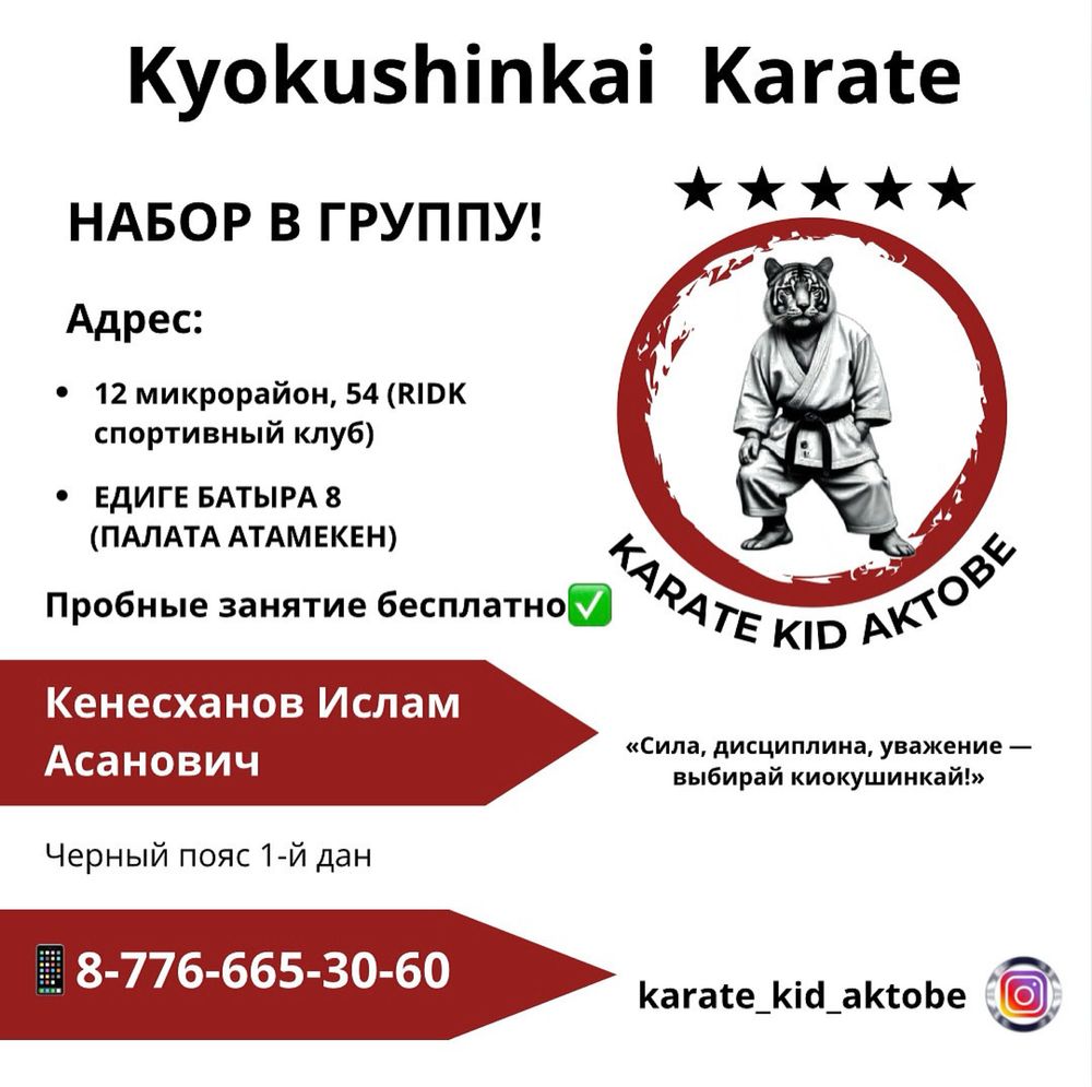 Карате киокушинкай!!!НАБОР В ГРУППУ!!!