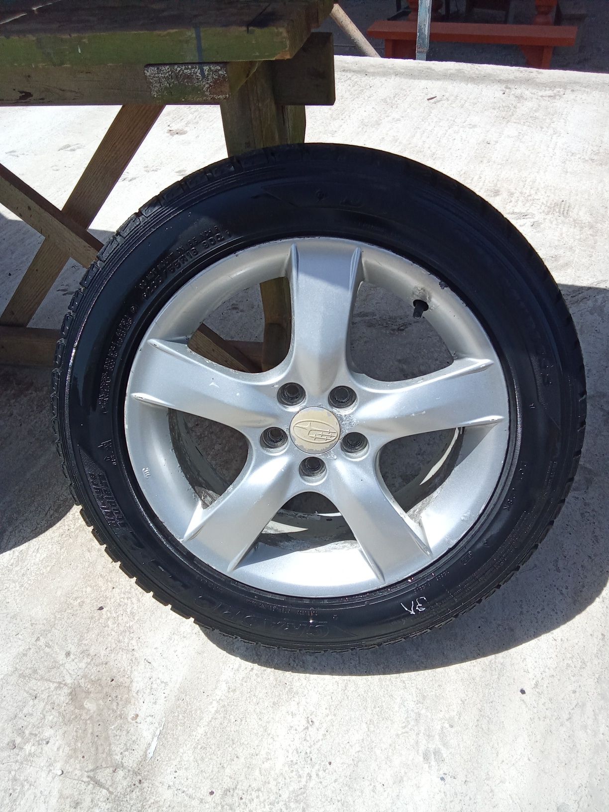 Диски Subaru 17*225 с зимней резиной