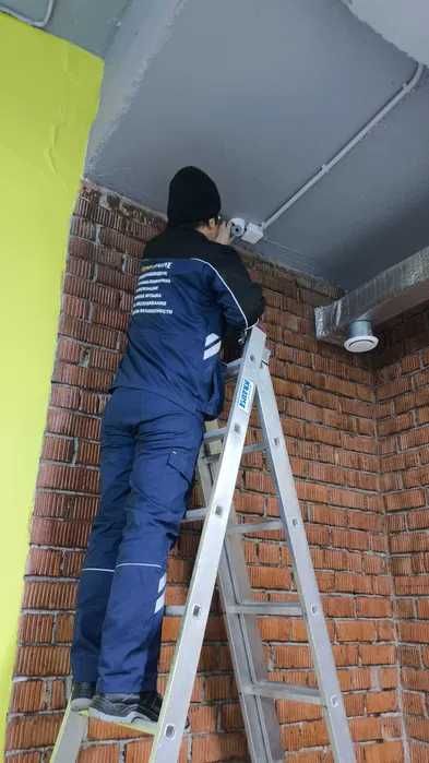 Установка ВИДЕОНАБЛЮДЕНИЯ "под ключ" с гарантией! Рассрочка Kaspi 0%