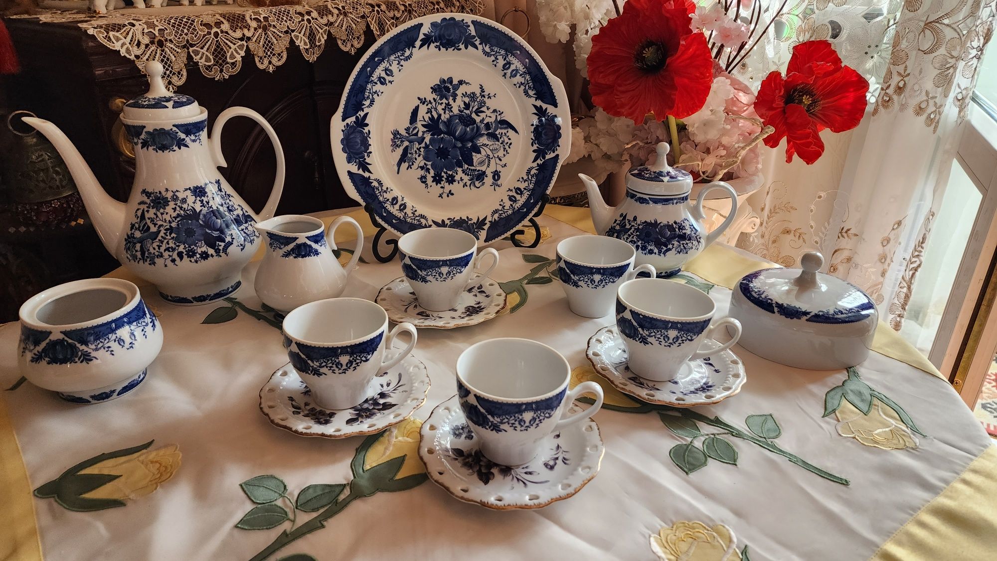 Чайный сервис ГДР Кахла