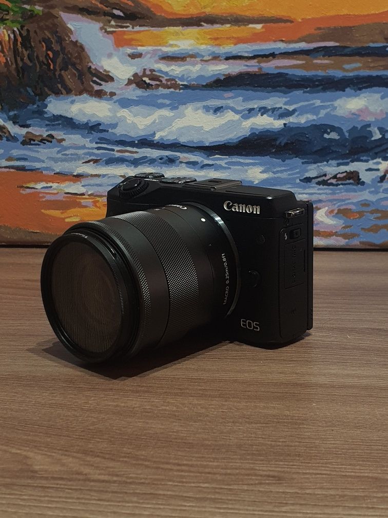 Фотоаппарат canon eos m3 с двумя объективами