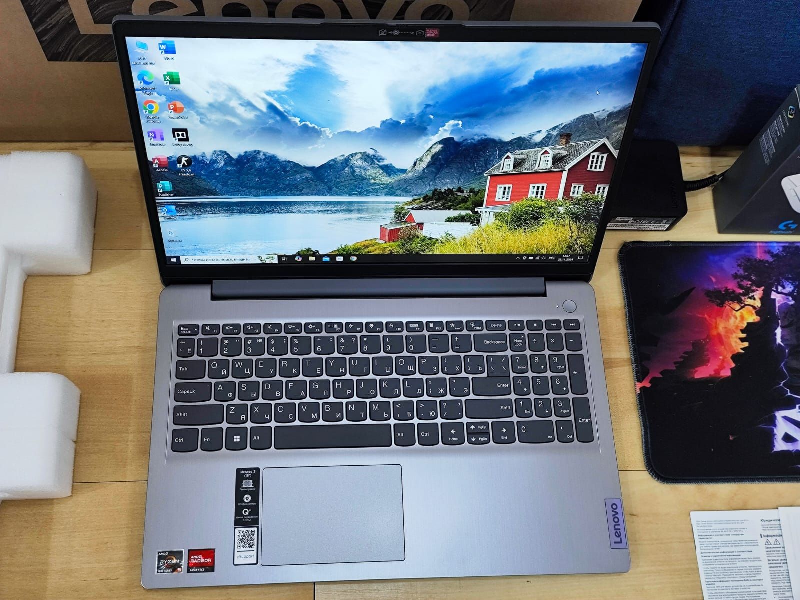 Новый Ryzen 5-5 SSD512GB ОЗУ20ГБ Ноутбук Ультрабук Lenovo idepad