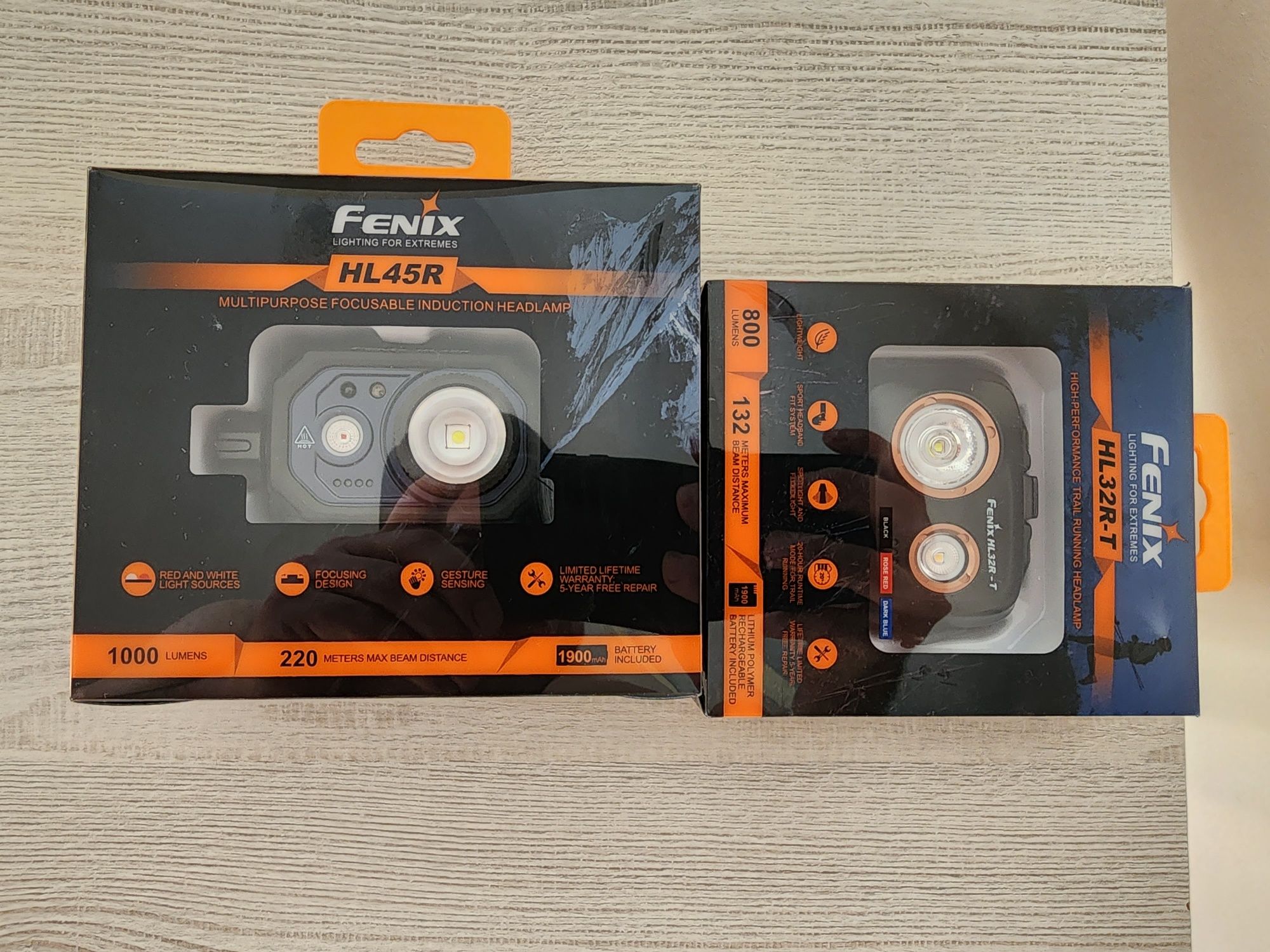 Фонарик fenix HL45R и HL32R-T