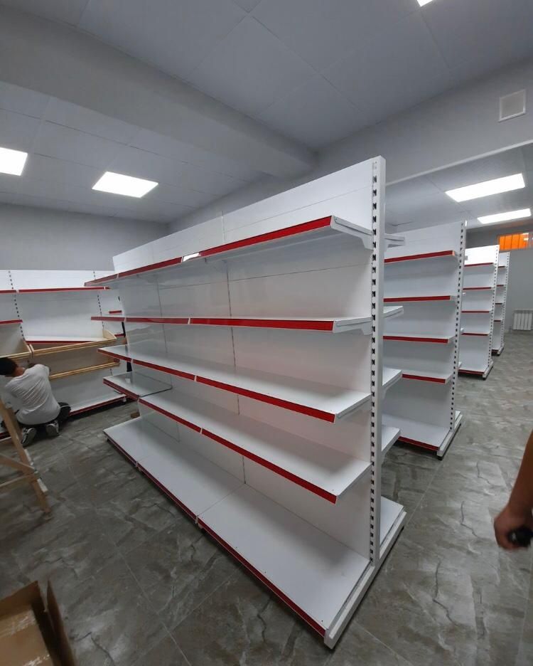 Стеллажи из металла полки прилавки витрины для магазина