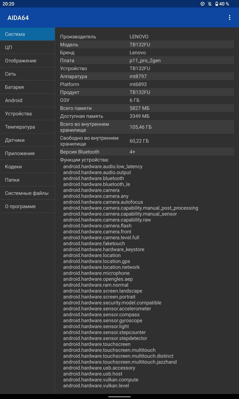 Планшет Lenovo Tab P11 Pro (2nd Gen)