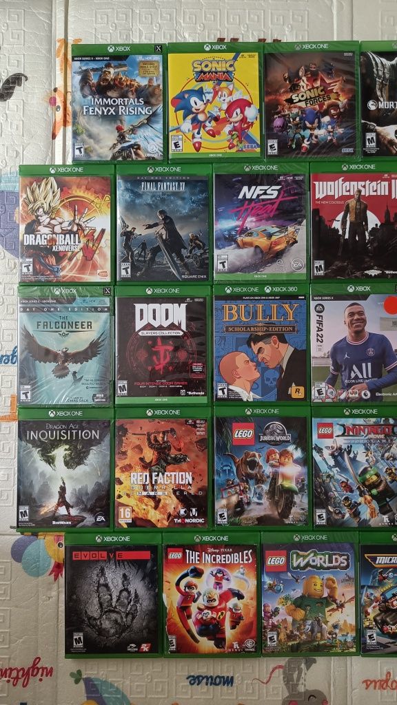 Xbox one и series x игры на дисках