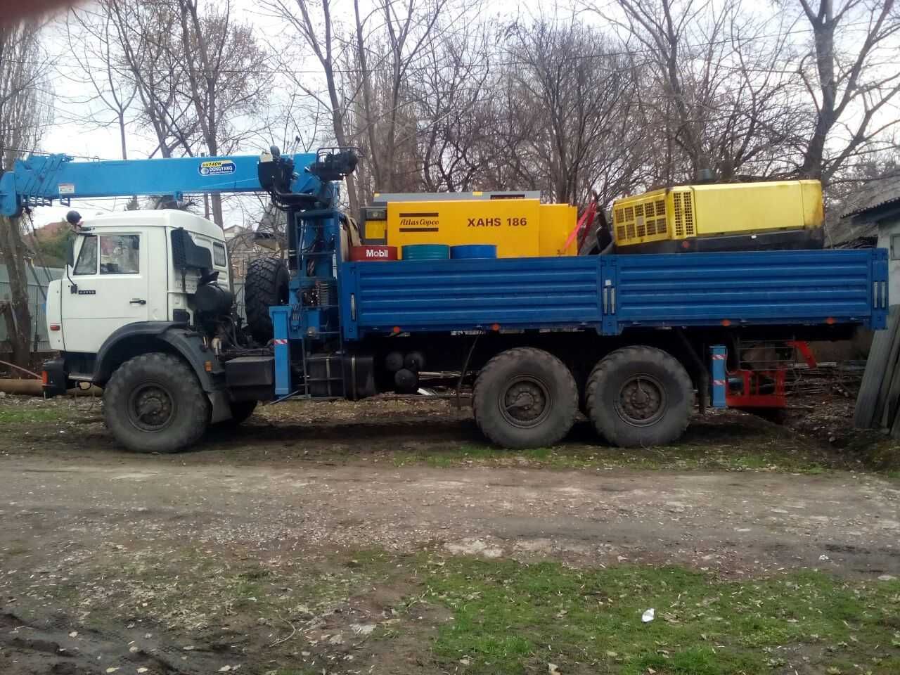 Услуги манипулятора 5 тонн на базе Камаз 43118 вездеход.