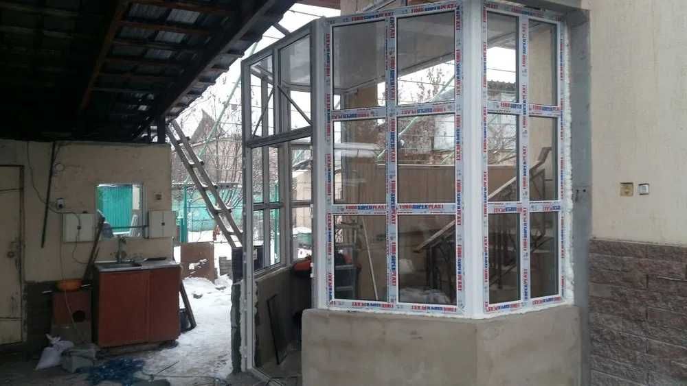 Пластиковые окна откосы балконы витражи подоконники