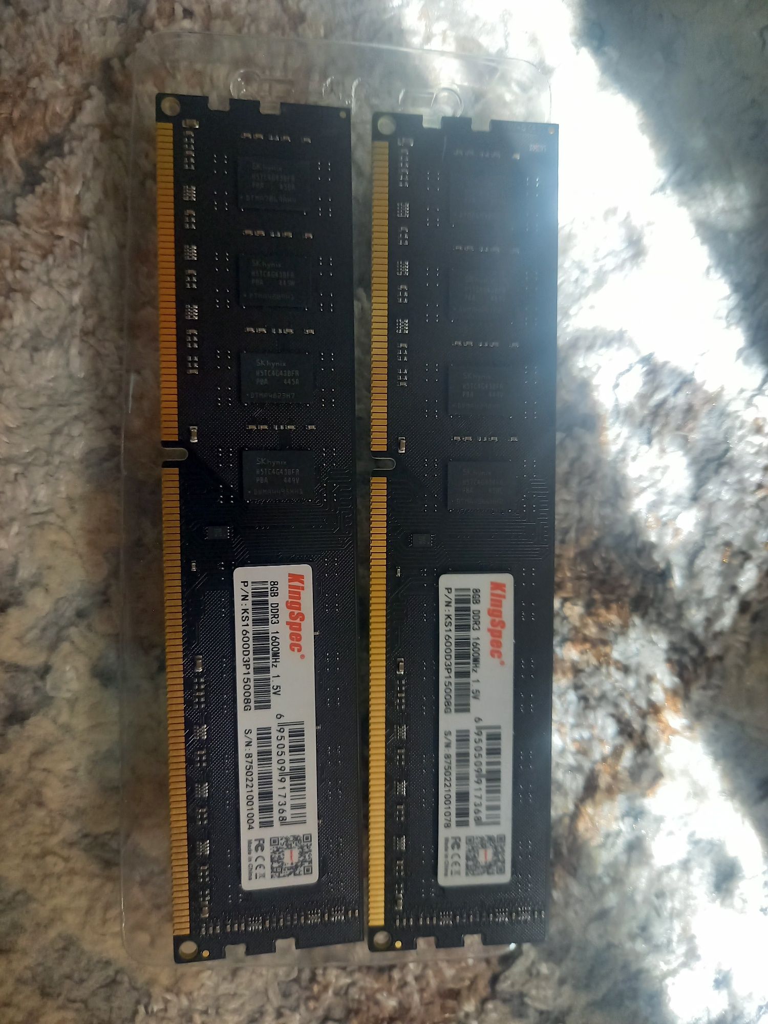Оперативная память DDR3 по 8GB 1600MHz 1.5v