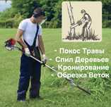 Покос травы,спил деревьев