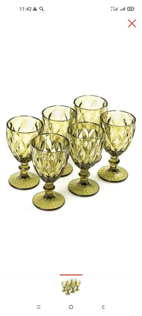Продам бокалы из цветного стекла Glass Ware