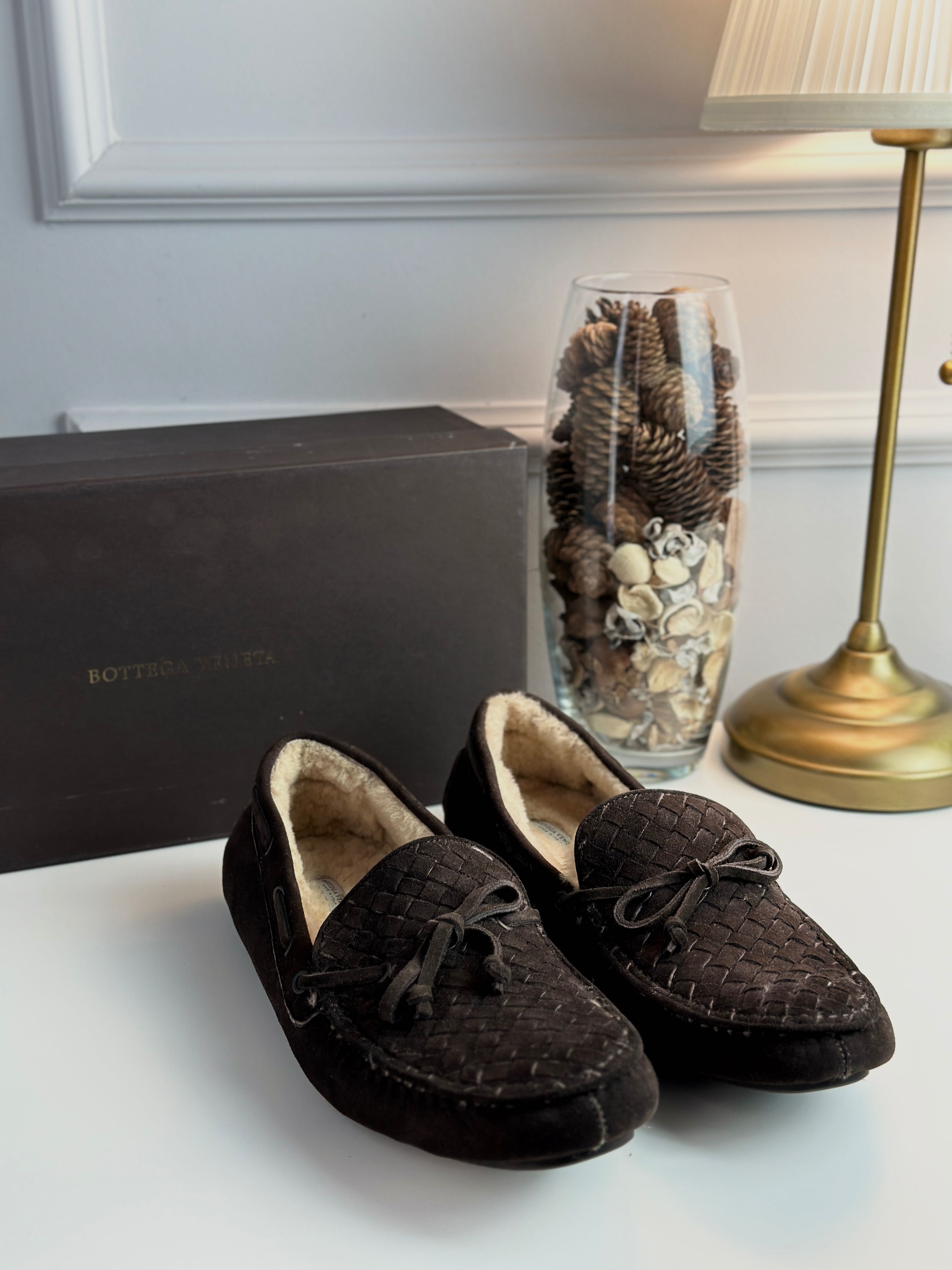 Мужские замшевые мокасины Bottega Veneta