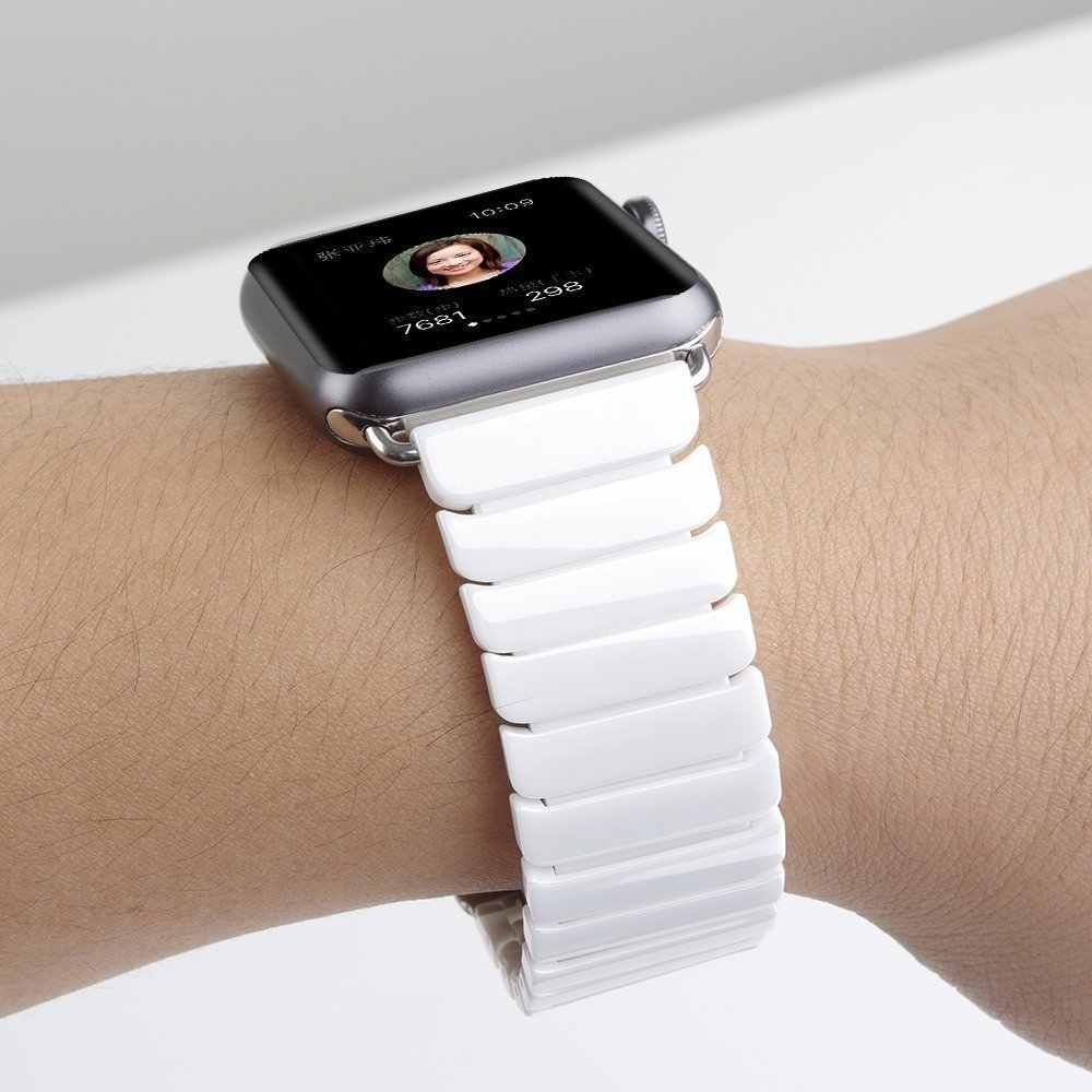 Браслет керамический белый отличного качества для Apple Watch