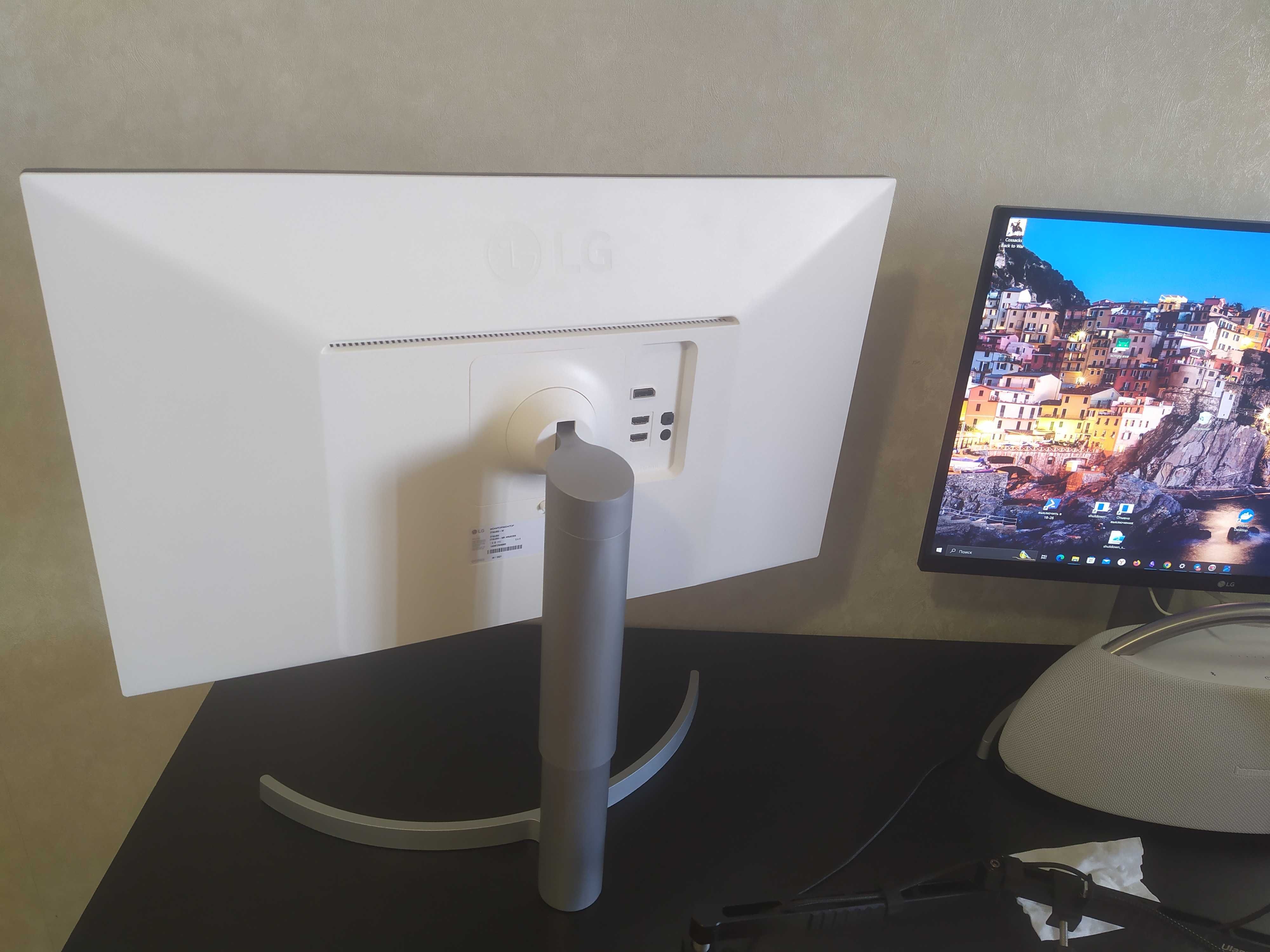 Монитор LG 27UL650-W — 4K HDR, IPS, белый. Идеален для глаз!
