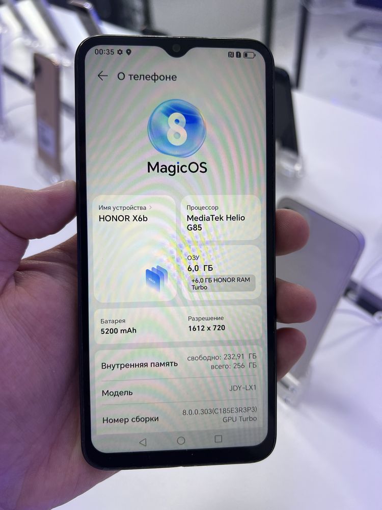 Honor X6b 256gb ozu 6