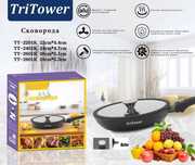 TriTower Сковорода 26см, с крышкой, со съемной ручкой