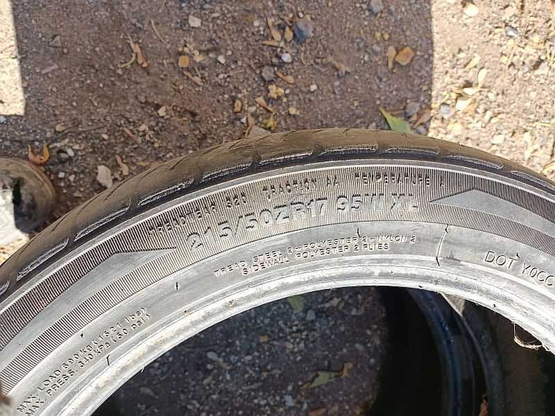 Шины 215/50 R17 - "Kumho Ecsta SPT" (Корея), летние.