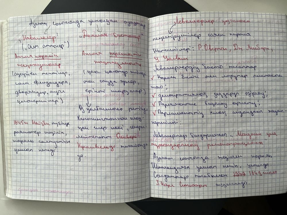 Продам конспекты по Всемирке+ основы права+ история кз