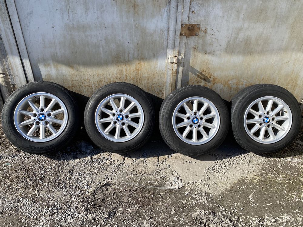 Диски титановые БМВ оригинал с резиной  195/65/R15