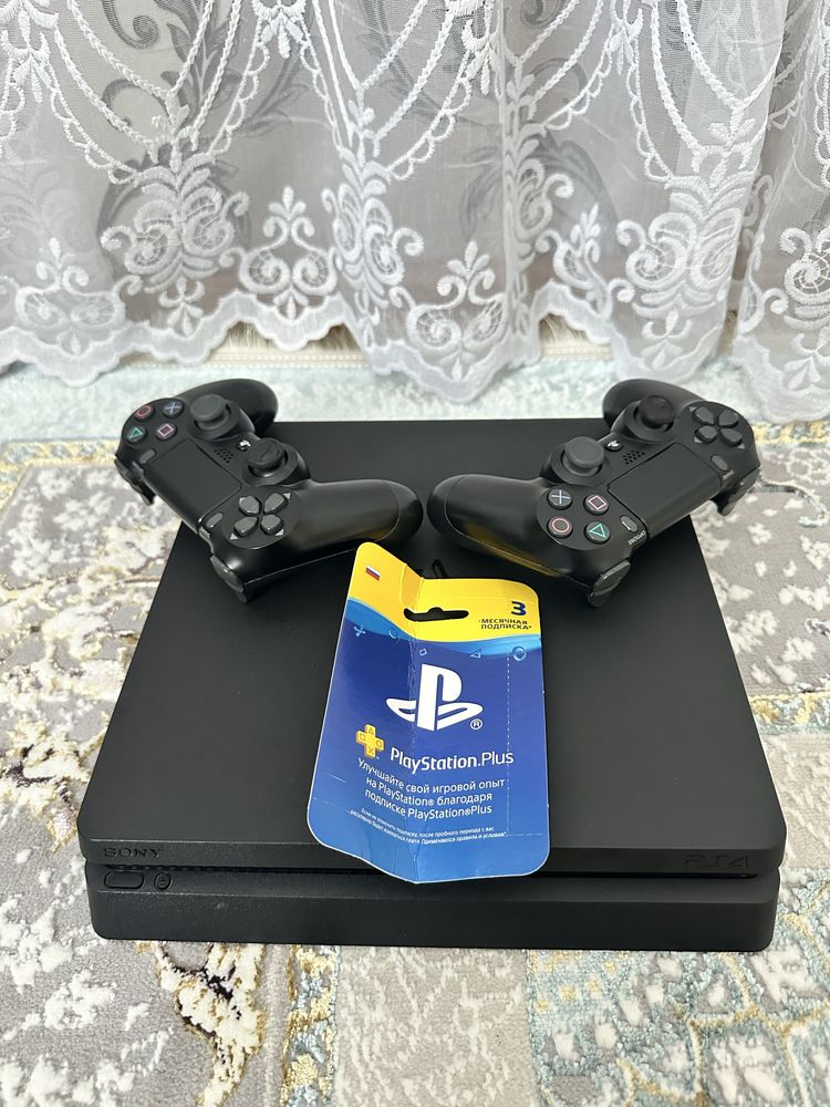 Пс 4 Slim 1 Tb в отличном состаянии