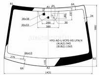 Стекло лобовое + дд +д/запотевания HYUNDAI ELANTRA 16-20 Hyundai Elant