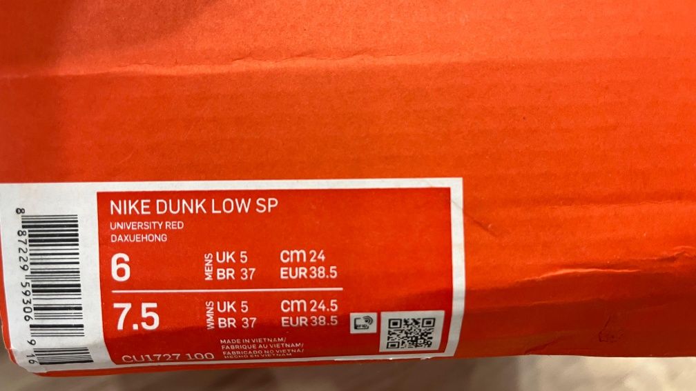 Кроссовки Nike Dunk Low новые