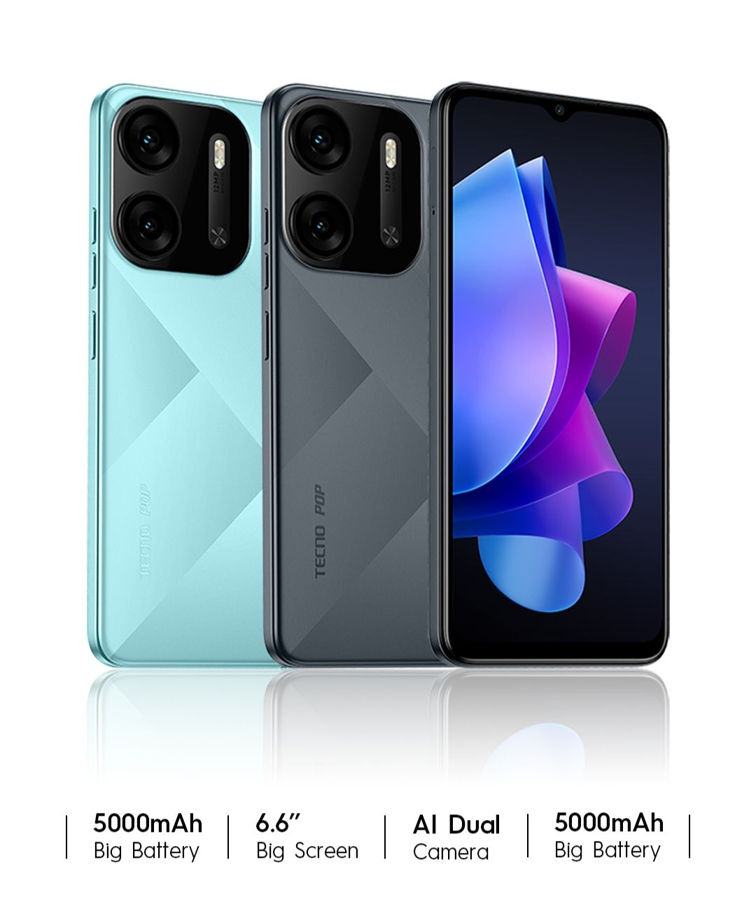 Tecno Pop 7 64гб Запечатный новый ашылмаган